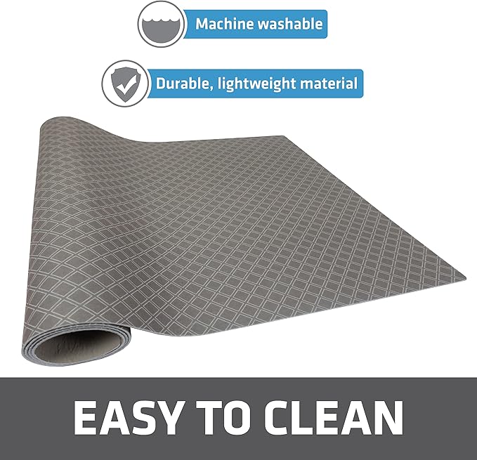 Drymate Premium XL Under Sink Mat, Waterproof Cabinet Protection Mats for Kitchen & Bathroom, Absorbent Shelf Liners, Slip-Resistant, Non-Adhesive, Machine Washable (USA Made)(24?쓝59??(Taupe)