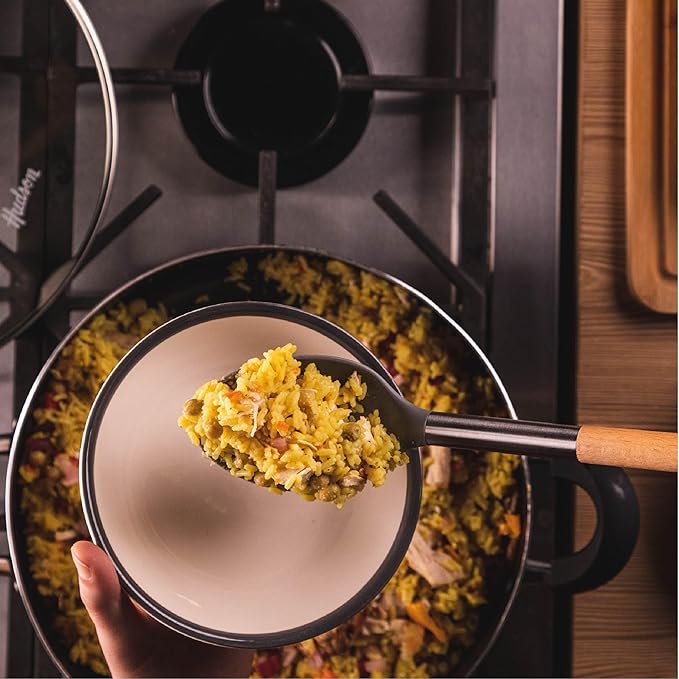 HUDSON Nonstick Paella Pan Hudson 11-inch Aluminum, 3.7 Qt