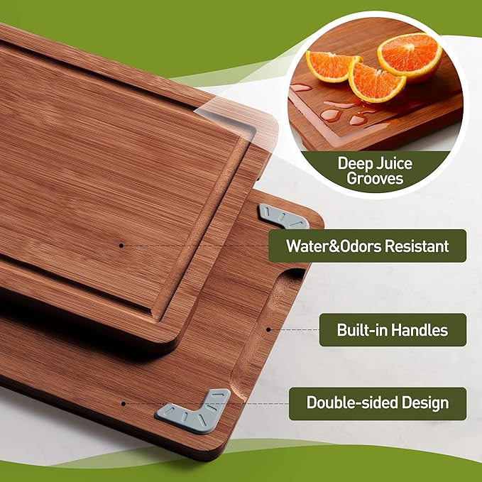 Bamboo Cutting Board Set Non Slip Feet Over Sink Best Grandpa Grandfather Elder Men Father Day Grandparents Great Papaw Peepaw Grampy Pawpaw Granddad Happy Birthday Christmas Xmas