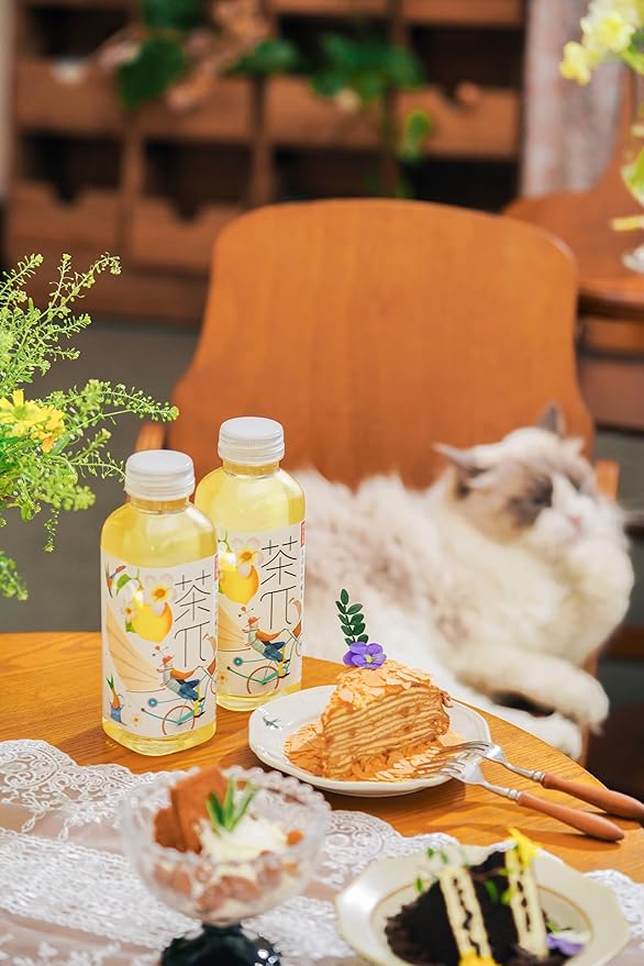 Tea PI Iced Tea ?밓asmine Green Tea, Lemon Sweet Iced Fruit Tea Bottles, Real Juice, -16.9 fl oz, 500mL, 15 Pack