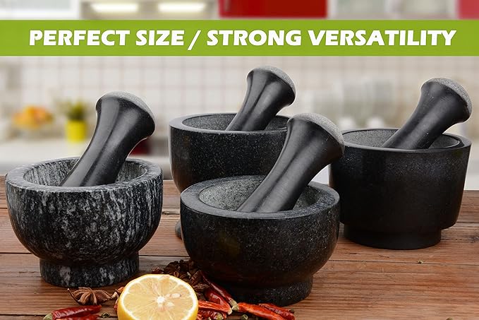 Tianman Granite Replacement Pestle 5.9" Length Polished, Use Pestle on Both Ends (Only Pestle Mortar Not Included) (Granite Polished)