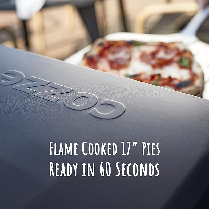 17" Gas Pizza Oven with Rotating Pizza Stone for Easy Restaurant-Style Pizza at Home ??Triple Burner, Built-In Thermometer, Fast 15-Min Preheat, Portable Outdoor Pizza Oven