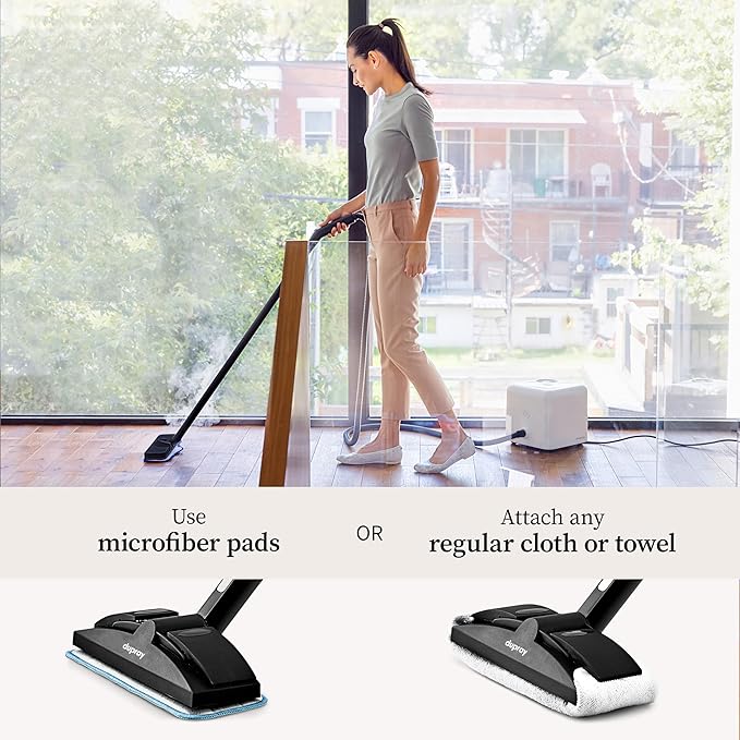 Dupray Neat Steam Cleaner with 18-Piece Kit ??(Neat with the Awesome Bag) Powerful, chemical-free cleaning for floors, cars, tiles, grout, and more. *Kills 99.9% of Bacteria & Viruses