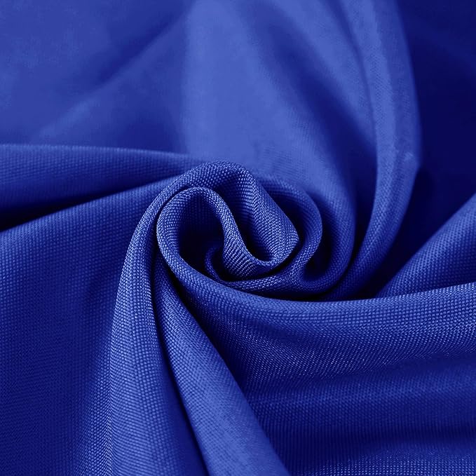 Cupuamon 90 inch Round Tablecloth Washable Polyester Table Cloth Decorative Table Cover for Wedding Party Dining Banquet（90 inch,Royal Blue）