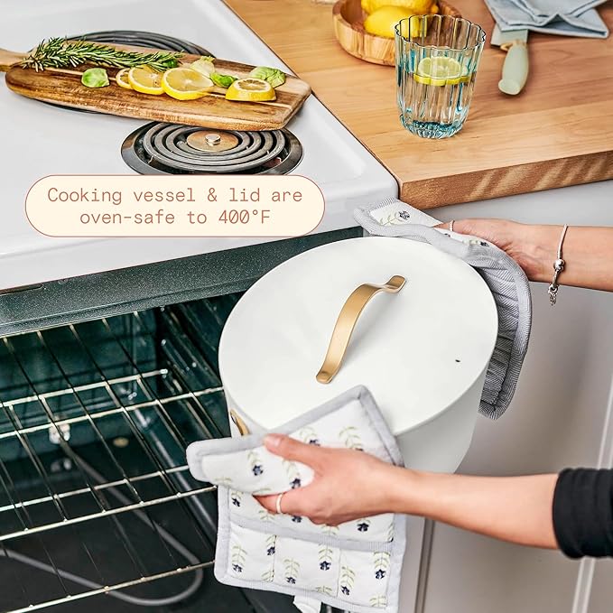 Beautiful 10-in-1 6 Qt Multi-Cooker with LED Digital Display ??Multi-Function Appliance for Rice, Steam, Slow Cook, Sear, Roast & Daily Meals, Nonstick Pot, Space-Saving Solution for Kitchen Cooking