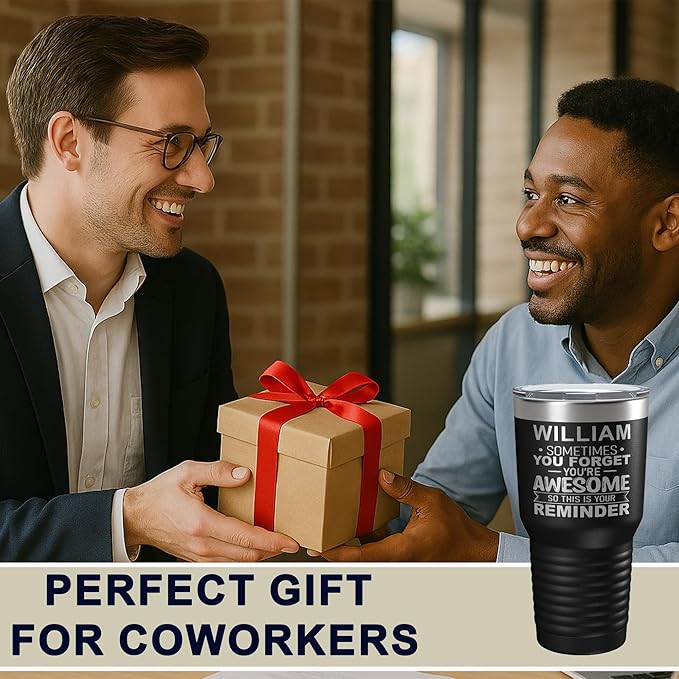 Personalized Inspirational Tumbler, Inspirational Gifts for Men Dad Father Wife Sister Women, Custom Birthday For Him Her, Customized You?셱e Awesome Tumbler, Teacher Coworker Gifts 30oz Black