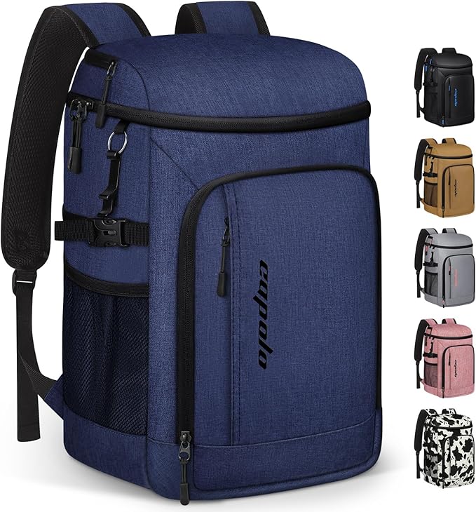 Capolo Cooler Backpack Insulated Waterproof for Women Men,36/45 Cans Lunch Backpack Coolers Leak Proof Soft Cooler Bag Ice Chest for Camping Beach