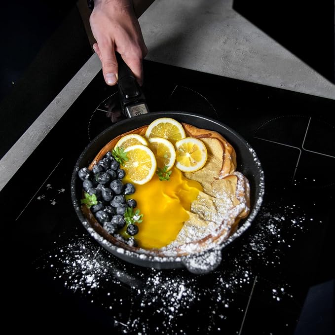 AMT Gastroguss The World쨈S [...] Frying pan Non-Induction, Diameter 26 cm, Height 5 cm, cast Aluminium (Aluminium), Lotan짰 Non-Stick Coating for Fat-Free-Frying, AMZN-526-US