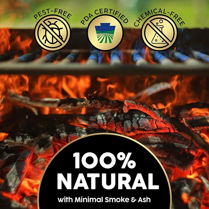 Firewood Central Kiln-Dried PA Cherry ??6??Splits (Approx. 42 lb) ??Sweet Smoking Wood for Pizza Ovens, Grilling, Smoking, BBQ, Stoves & Fire Pits ??Sweet Fruity Flavor, USA-Sourced