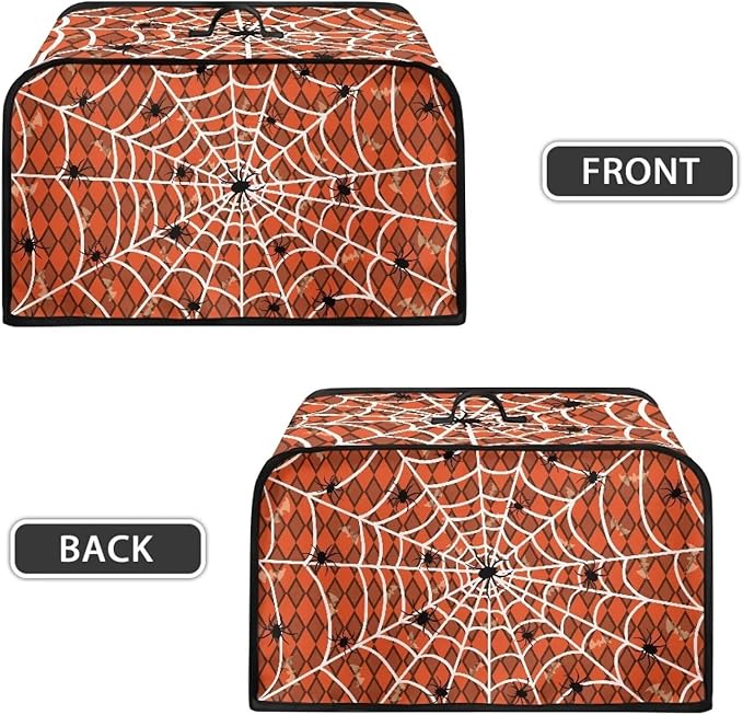 Halloween Slow Cooker Dust Cover Fits for Most 6-8 Quart Oval Slow Cooker Dust Protection Crock Pot Covers Portable for Family Gathering Potluck Easy to Install Washable