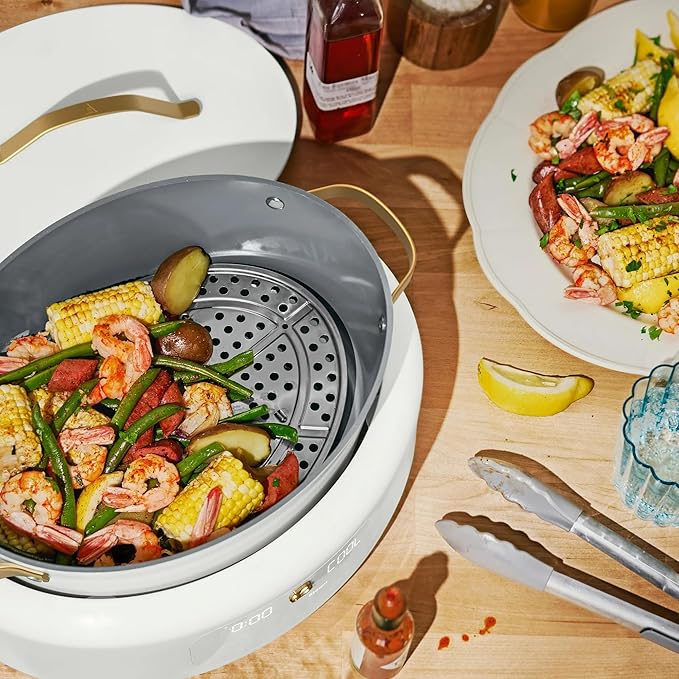 Beautiful 10-in-1 6 Qt Multi-Cooker with LED Digital Display ??Multi-Function Appliance for Rice, Steam, Slow Cook, Sear, Roast & Daily Meals, Nonstick Pot, Space-Saving Solution for Kitchen Cooking