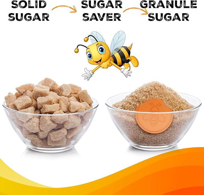 Terracotta Brown Sugar Saver- Brown Sugar Keeper Disc to Maintain Food Moisture in Storage Container, Terra Cotta Bear Softener Alternative - 2Pack
