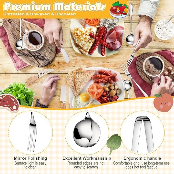 270 Pcs Charcuterie Board Accessories Cheese Butter Spreader Knife Set Butcher Paper Roll Serving Tongs Forks Spoons Dipping Bowls Dippers Cocktail Picks for Party Wedding Christmas (Silver)