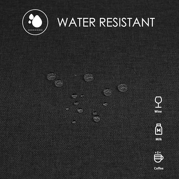 BALCONY & FALCON Table Cloth for 6 Foot Rectangle Tables ??Waterproof, Wrinkle-Free Farmhouse Tablecloth for Dining, Kitchen, Wedding, Baby Shower & Holiday Gatherings (Black, 57" x 118")