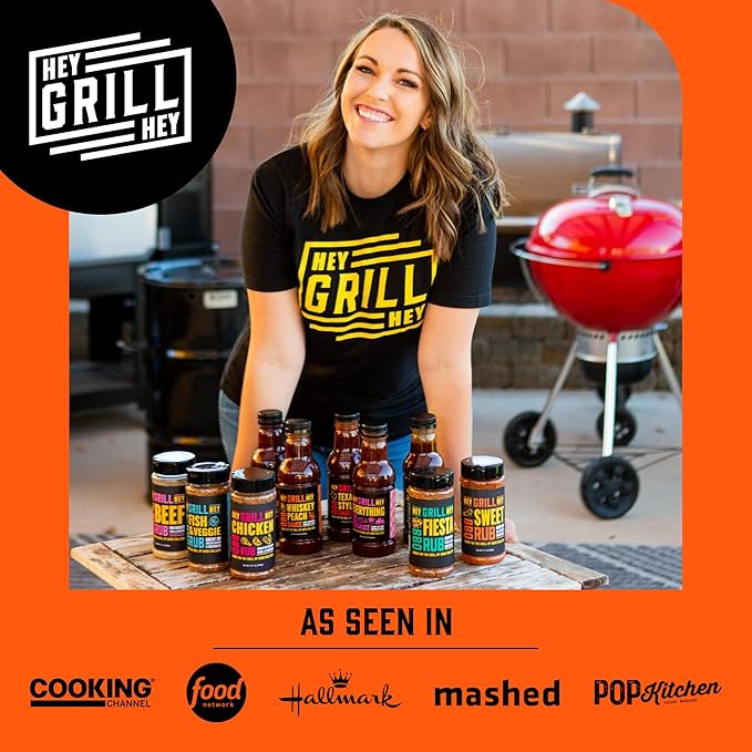 Hey Grill Hey | Sweet Rub | BBQ Rub | Sweet Seasoning for Grilling Pork, Chicken, Fish, Beef, Veggies, and More | NBBQA Award Winning Barbecue Seasoning | 11.7oz