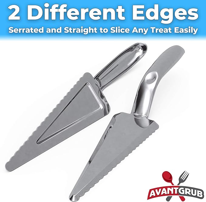 Heavy Duty, Recyclable 10" Dessert Servers 12 Pack. Perfect for Serving Pie, Cake and Pizza. Best Disposable Plastic Cutters for a Wedding or Birthday Party. Great Shovel Slicers for Catering Events