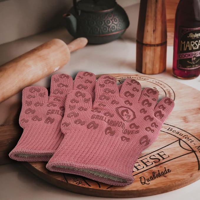 Grill Armor Oven Gloves ??932째F Heat, Fire & Cut Resistant Mitts for BBQ, Grill, Cooking, Grilling, Baking, Smoker & Fire Pit