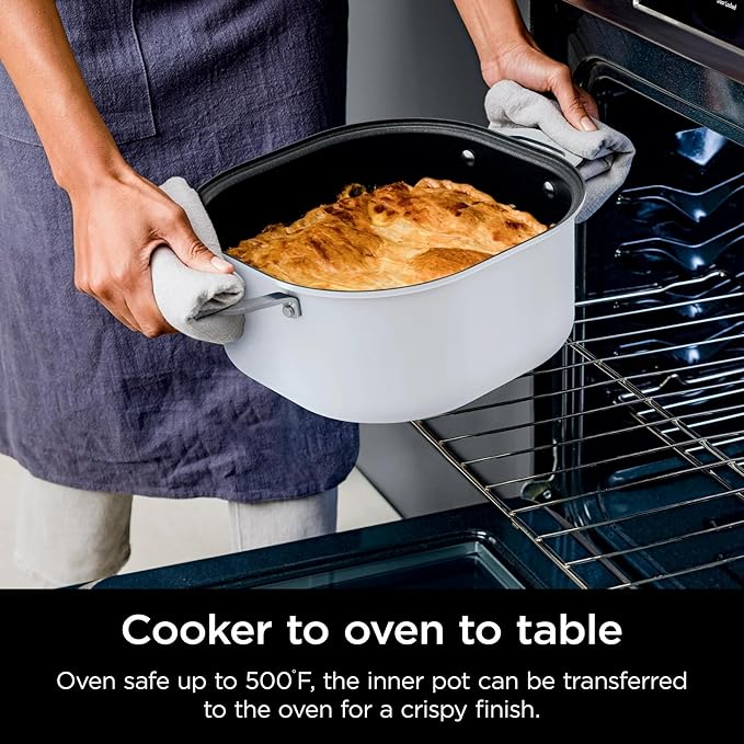 Ninja Foodi PossibleCooker 6.5Qt PRO Plus 10-in-1 Smart Cook System - Multi-Function Rice Cooker, Slow Cooker, Sous Vide with Thermometer - Electric Pot for Kitchen Appliances (6.55)