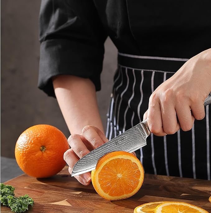 Wakoli EDIS 6-Piece Damascus Kitchen Knife Set ??Professional Chef Knives Set with VG10 Core Blades, 67-Layer Damascus Steel & Ergonomic Pakkawood Handles ??Premium Kitchen Knives in Elegant Gift Box