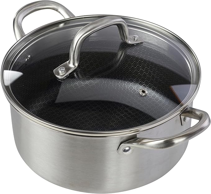 Servappetit 4QT Dutch Oven w/Top Hex Lining