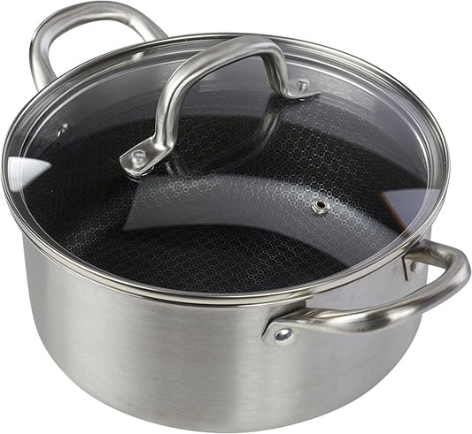 Servappetit 4QT Dutch Oven w/Top Hex Lining