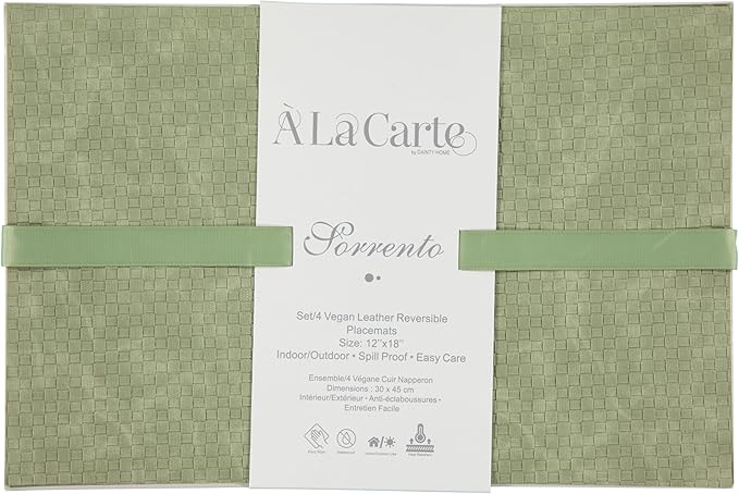 Placemats Set of 4 12" x 18" Heat-Resistant Table Mats for Dining Table Set for 4 Kitchen & Dining Room Decor Farmhouse, Boho, & Modern Style Easy to Clean, Durable & Stylish Table Decor