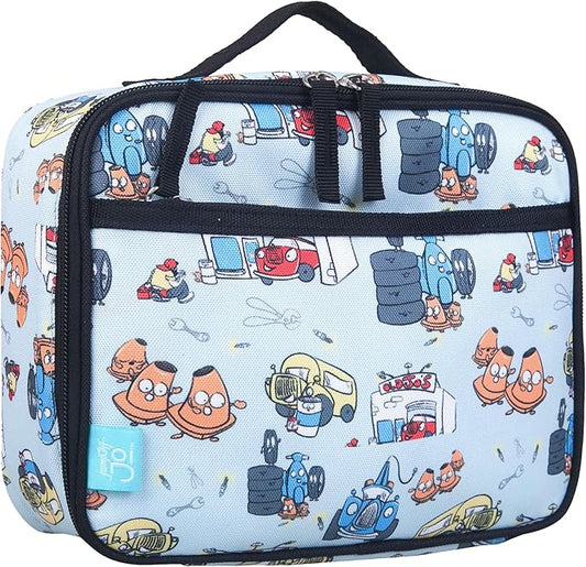 Wildkin JumpOff Jo Insulated Lunch Box ??Durable, Reusable for Kids ??Jo's Garage