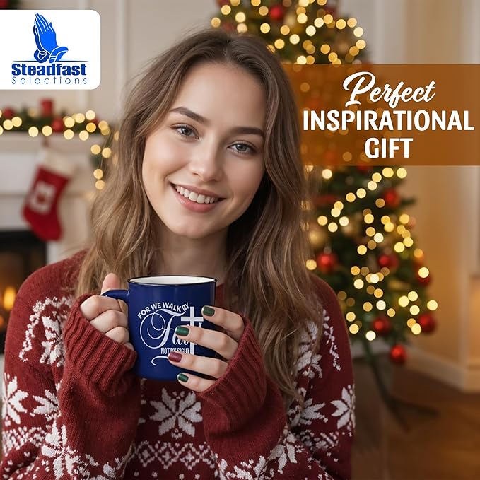 4 - Pack Inspirational Christian Coffee Mug for Women & Men - Scripture Coffee Cups with Bible Verses - Religious Coffee Mugs - Faith Based Gift Set - Ceramic Christian Mug