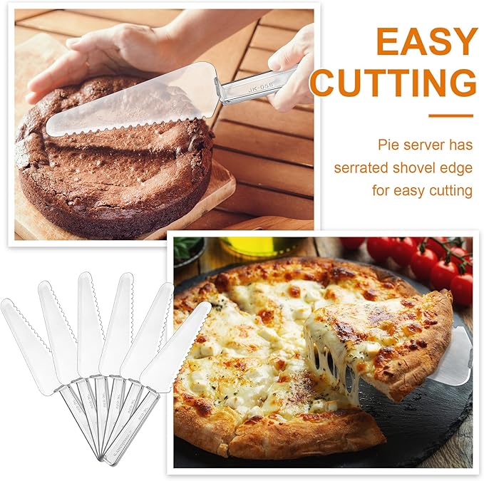 24 Pcs Disposable Plastic Serving Utensils Set 6 Each 9.7" Serving Spoons Forks 9.5" Knife and 6.3" Tongs for Christmas Family Gatherings Food Cake Birthday Party Buffet Cutlery(Clear)