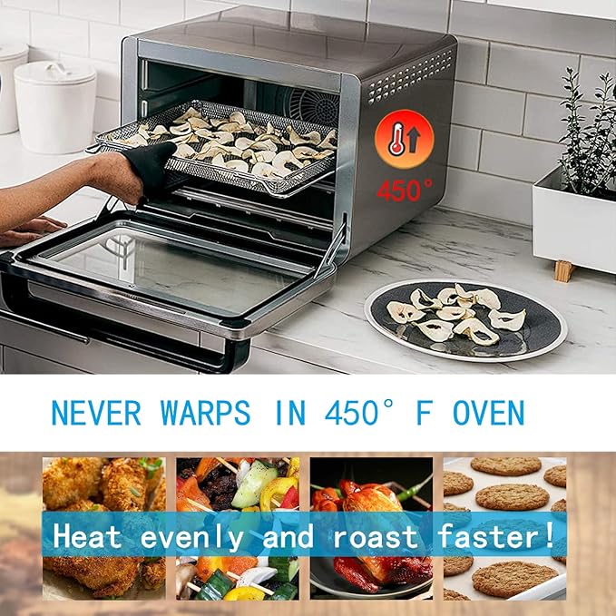 Air Fryer Basket Replacement for Ninja 12-in-1 DCT451 DCT401 DCT402BK DCT601 DCT651 Double Oven竊똌esh Basket for Convection Toaster Oven, Air Fryer Accessories Compatible with Ninja Oven