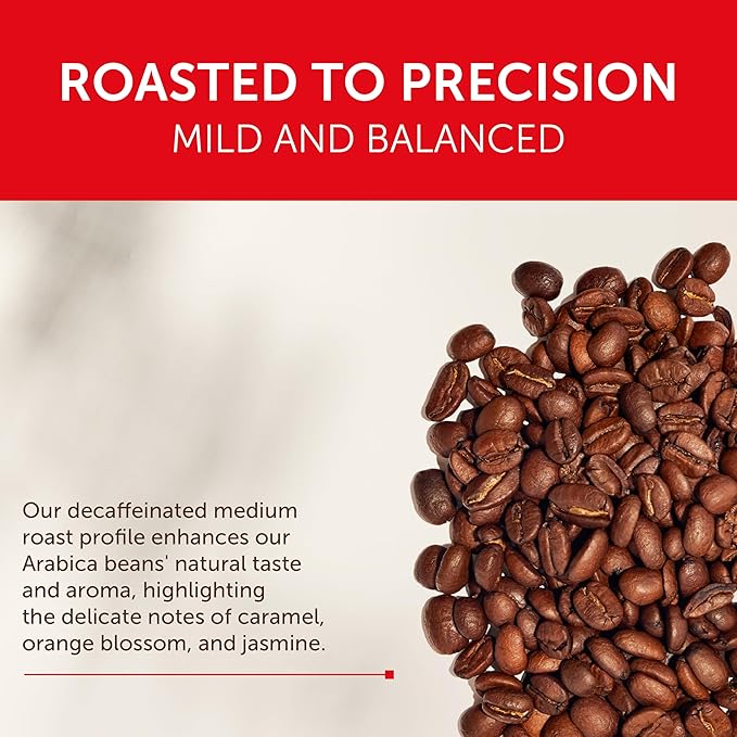 illy Decaf Whole Bean Coffee, Classico Decaffeinated Medium Roast, 100% Arabica, Premium Italian Coffee, Ideal for Espresso, Drip, Moka and French Press Brewing, 8.8oz, 12 Pack