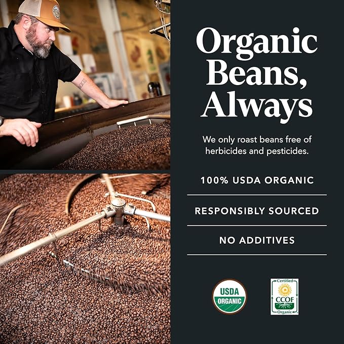 Carmel Valley Coffee Roasting Espresso 1940 ??Organic Medium Roast, Africa, Central & South America - Notes of Dried Berries, Toasted Nuts & Baker?™s Chocolate, Whole Bean Coffee, 12 Oz Bag, 1 Pack