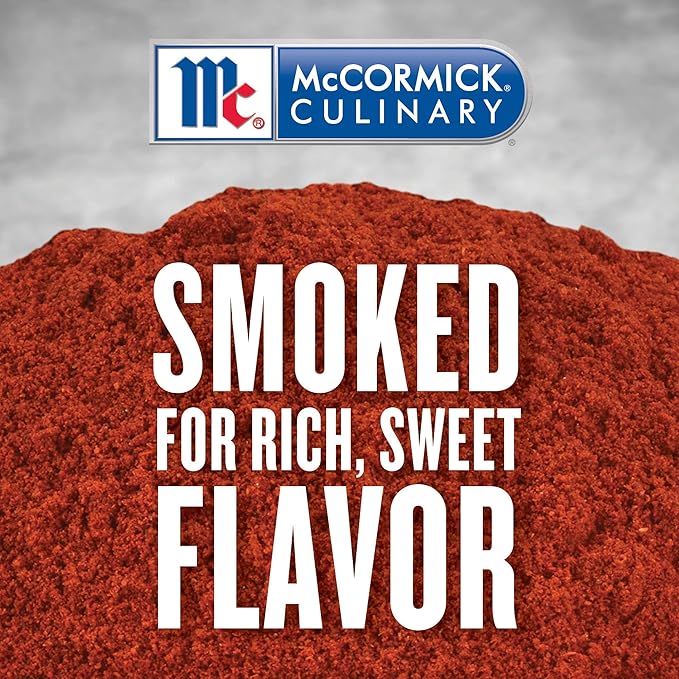 McCormick Culinary Smoked Paprika, 17 oz - One 17 Ounce Container of Sweet and Smoky Paprika Perfect for Spanish Cuisine, Chicken, Fish, Pork, Potatoes, and More