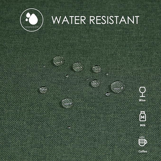 BALCONY & FALCON Table Cloth ??Waterproof, Wrinkle Resistant & Washable Large Rectangle Tablecloth and Table Cover for Dining Room, Kitchen, Outdoor, Party & Birthday Use (Hunter Green, 91" x 132")
