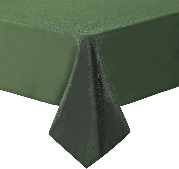 Cupuamon Square Tablecloth 52x52 inch Washable Polyester Fabric Table Cloth for Wedding Party Dining Banquet Decoration（52x52,Willow）