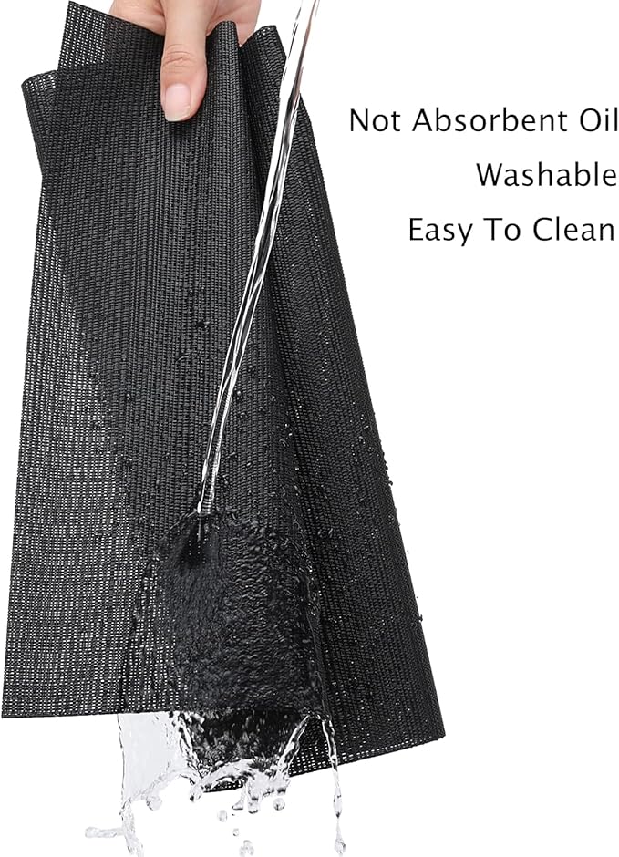 Myir JUN Table Runner, Vinyl Table Runner Indoor Arbitrarily Cropped Runner for Table Heatproof for Home Party (Black, 12 x 94 inch)