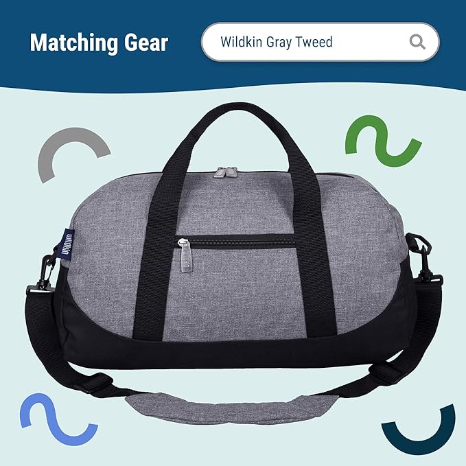 Wildkin Kids Insulated Lunch Box ??Durable and Reusable for School & Travel - Grey Tweed