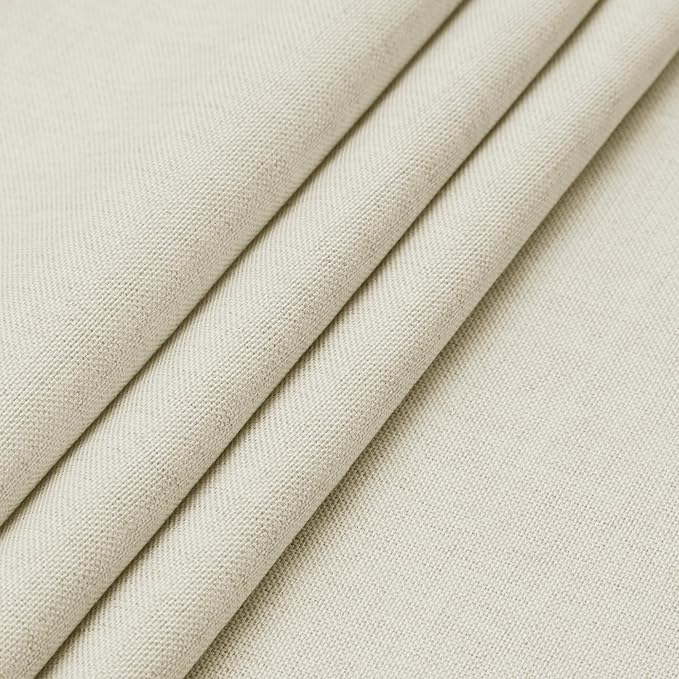 Easy-Going Faux Linen Waterproof Spill-Proof Tablecloth Stain Resistant Round Table Cloth Wrinkle Free Decorative Fabric for Kitchen, Dining, Party, Weddings, Restaurants (60 in-Round, Beige)
