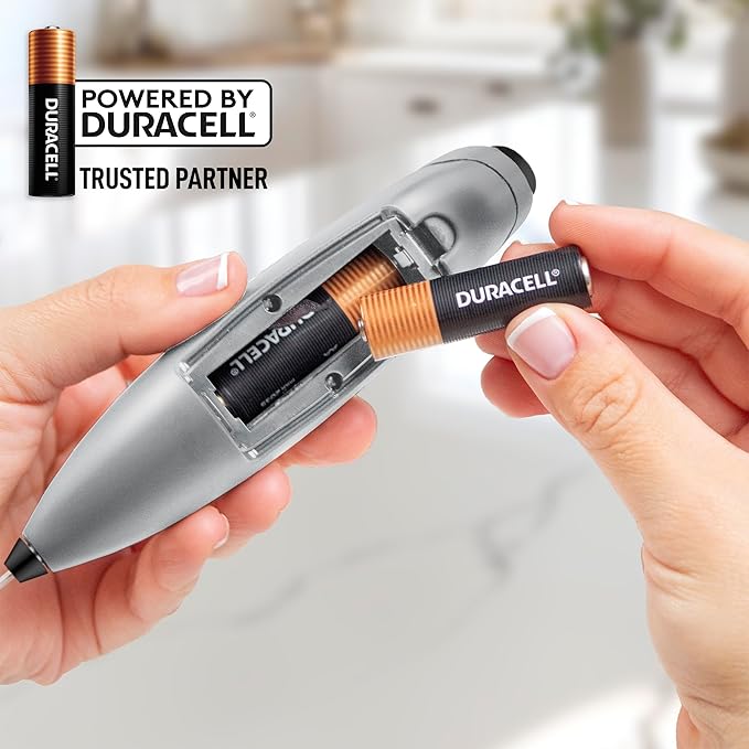 Zulay Kitchen Handheld Milk Frother with Duracell AA Batteries ??Ultra Fast Electric Mixer & Foam Maker, Easy-Clean Drink Mixer for Coffee & More