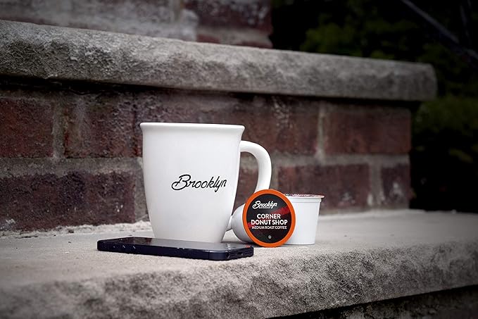 Brooklyn Beans Corner Donut Shop Gourmet Coffee Pods - Compatible with Keurig K Cup Brewers Including 2.0 Machines, 40 Count, Classic Donut Shop