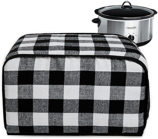 BAGSPRITE Slow Cooker Cover Compatible with Crock Pot and Hamilton Beach 6 7 8 Quart Slow Cooker, Oval Dust Cover, Appliance Covers