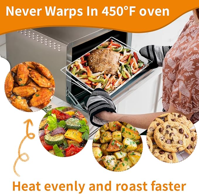 Air Fryer Oven Basket Replacement Baking Trays for Ninja Foodi DT251 DT201 Series Air Fryer Oven, Mesh Basket竊똀ir Fryer Accessories for Ninja Foodi 10-in-1 Smart XL Air Fry Oven
