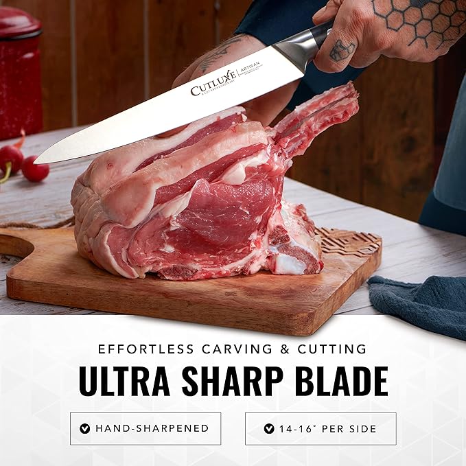 Cutluxe Kitchen Knives, 5 Pcs Chef's Knife Set ??Razor Sharp German Steel, Full Tang, Ergonomic Handles ??Artisan Series