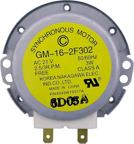 [ What'sUp ] 6549W1S017A Motor New OEM Produced for LG Microwave Turntable Motor Replacement Part, AC21V 50/60Hz 3.0W 2.5/3 RPM