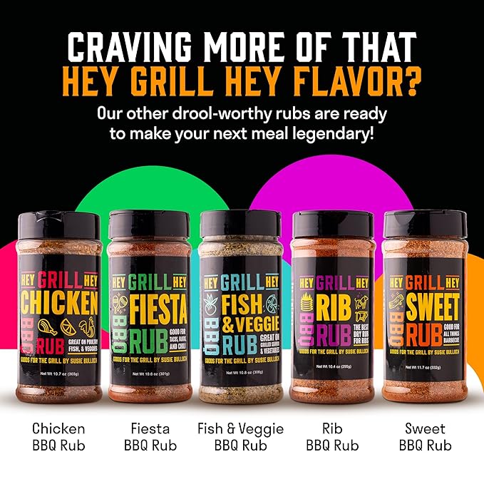 Hey Grill Hey | Beef Rub | Steak Seasoning | Brisket Rub | Burger Seasoning, Veggies and More | NBBQA Award Winning BBQ Blend | 11.7oz