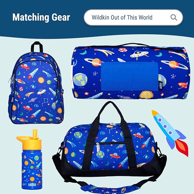 Wildkin Kids Insulated Lunch Box ??Durable and Reusable for School & Travel - Out of this World