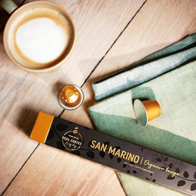 Lungo Variety Pack for Nespresso | 100 Test Winning Aluminum Capsules | 2 Smooth Italian Flavors ?˜San Marino??and ?˜Colombia??| 100% Nespresso Compatible Pods