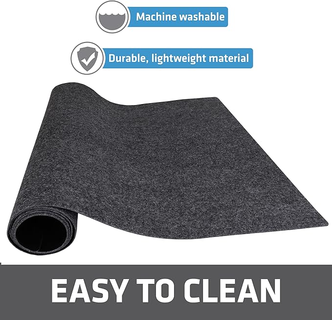 Drymate Premium Under Sink Mat, Waterproof Cabinet Protection Mats for Kitchen & Bathroom, Absorbent Shelf Liners, Slip-Resistant, Non-Adhesive, Machine Washable (USA Made)(24?쓝29??(Charcoal)