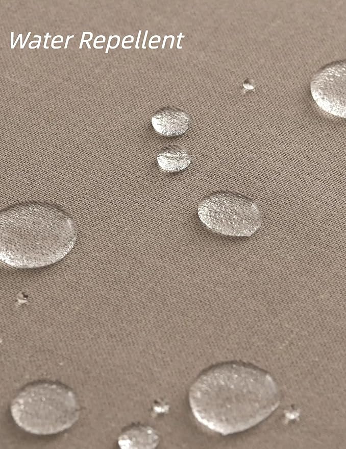Placidy Linen Dining Table Placemats Set of 6 Indoor Brown Plate Placement Mats Farmhouse Cloth Place Mats Water Repellent Heat Resistant 12x18 Inch
