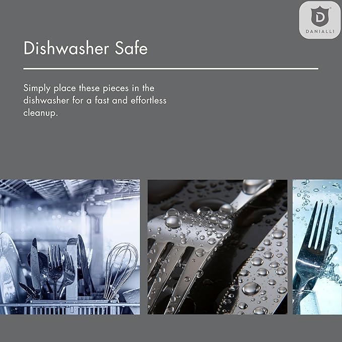 Silverware Set for 6 ??18/10 Stainless Steel Flatware, Mirror Finish, Dishwasher Safe, Durable and Balanced Utensils, Modern Tableware (30-Piece Set, Fidenza)